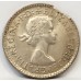 AUSTRALIA 1963 . THREEPENCE . ERROR . DOUBLE CLIP